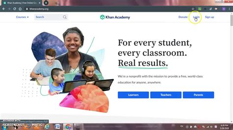 khan academy sign in.